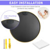 32 Inch Gold Metal Framed Round Bathrrom Mirror for Wall.(W2203134043)