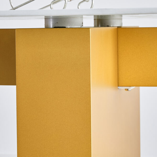 d74a2247deb1460892c3fb9e06b54b15_db5b17ba7cc546bbec199a866a5601ab Large modern rectangular table with 0.4 inch patterned tabletop and large MDF table legs, suitable for kitchen, dining room, and living room 71 "* 35.4" * 30 " 1546