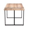 Rustic Industrial Rectangular Wood Dining Table For 4-6 Person, With 1.5" Thick Engineered Wood color Tabletop and Black Metal Legs,Desk For Kitchen Dining Living Room, 55.1" x 31.4"x 29.9"1529W115172