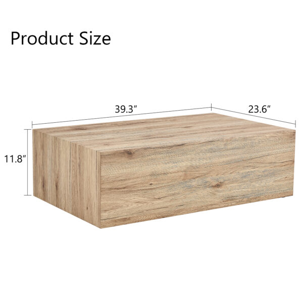 d95b2956666a4b969bd5e3bb2e6815f0_83c8aa0553e938aa3b867012c9c8f2a6 Light Wood Texture MDF Coffee Table - Simple Modern Style.Modern MDF coffee table with wood texture pattern -39.3x23.6x11.8 inches - stylish and durable design.