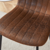 Luxury Minimalist Chairs - A set of 4 high quality dining chairs with black metal legs. The integral metal leg structure is suitable for various interior decoration styles.
