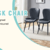 The Black Minimalist Ergonomic Dining Chair Comes In A Pack of 4, With A Comfortable Design Of Extended And Curved Seat Cushions, Unlocking A Comfortable And Minimalist New Sitting Posture.