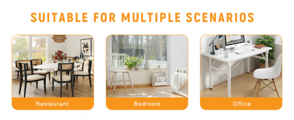 dce3d6d1e452486a91f60b678ba6a739_d3f15ca1554e2e19032d4423e0e05723 Luxury Minimalist Chairs - A set of 4 high quality dining chairs with black metal legs. The integral metal leg structure is suitable for various interior decoration styles.