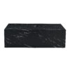 39.3*23.6*11.8 Inch Black Marble Texture MDF Coffee Table - Luxurious Design, Perfect Living Room Accent.Fashion texture design coffee table, suitable for various situations and scenes.