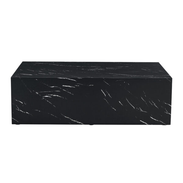 dd3339c2377c45768fd551c7b1fdc6dc_641604e88e51c7ada7af3c1562b8a979 39.3*23.6*11.8 Inch Black Marble Texture MDF Coffee Table - Luxurious Design, Perfect Living Room Accent.Fashion texture design coffee table, suitable for various situations and scenes.