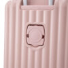 20"/24"/28" 3 pcs/set in ABS Spinner Wheel Luggage, Carry on Suitcase, with Cup Holder & USB Port & Phone Holder (Pink)