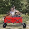 Utility Park Garden Cart Tool Customized Color Folding Camping Trolley Outdoor Picnic Beach Wagon