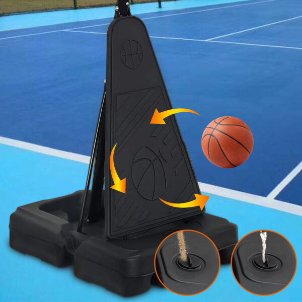 de085478b7bf4acaa91260b7d781f7ea_8fe5ab43bcf14903a78441e31eae741a Portable Basketball Hoop for Youth Adults & Professional Match,Adjustable Height 8.04 ft to 10.01 ft,44 inch Backboard with Rebound System, Indoor/Outdoor Basketball Goal with Rebound Board and Wheels