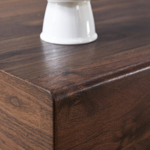 de2e15d547564abb9a444613ac228926_6a623137f5d4c446525a37a6298352cf Modern Simple Walnut Colored Texture Sticker MDF Coffee Table - 43.3"x21.6"x17.2" Practical Model.Making it an ideal addition to any living room or apartment.