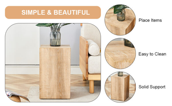 de4361e595d84140bb1ae29c3dfb32aa_4586e8d0a0536ba9f2ad2f21480186a5 Elevate your living space with this modern MDF coffee table that showcases smooth, light wood color texture patterns. It is characterized by stylish design.12*12*19.6,W1151P188001