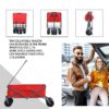 Utility Park Garden Cart Tool Customized Color Folding Camping Trolley Outdoor Picnic Beach Wagon