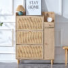 Modern minimalist storage cabinet, Japanese rattan shoe cabinet, bed top cabinet, small home furniture. Suitable for corridors and living rooms.    W115170127