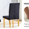 2 piece dining chairs.The gold metal legs complement the black velvet, showcasing a perfect blend of modern and classic elements.Suitable for various occasions such as kitchens,conference rooms, etc.