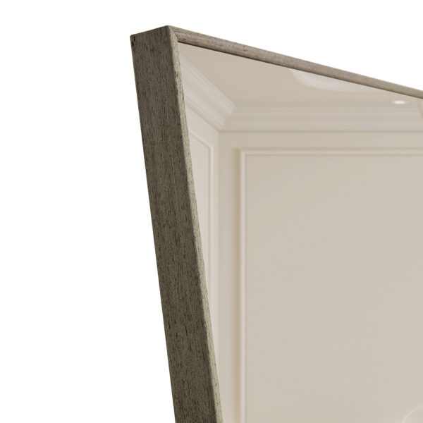 3rd generation gray solid wood frame full length mirror, dressing mirror, bedroom porch, decorative mirror, clothing store, floor mounted large mirror, wall mounted. 58 "* 15"