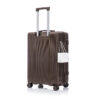 20"/24"/28" 3 pcs/set in ABS Spinner Wheel Luggage, Carry on Suitcase, Matching Color, TSA Combination Lock (Brown)