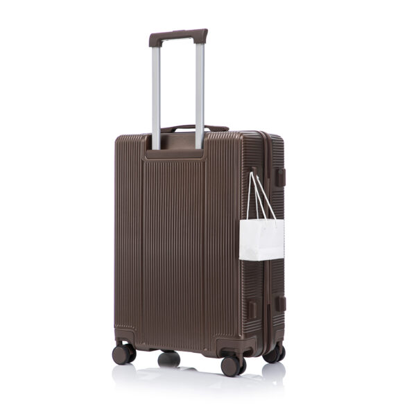 20"/24"/28" 3 pcs/set in ABS Spinner Wheel Luggage, Carry on Suitcase, Matching Color, TSA Combination Lock (Brown)