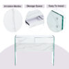 White environmental protection MDF minimalist dresser, desk, desktop computer desk, with double drawer storage space, simple home, perfect for various styles of home environment.