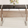 A rustic industrial rectangular MDF black dining table for 4-6 people, with a 1.5 "thick MDF desktop and electroplated metal legs, used for writing tables, kitchens, terraces, dining rooms55"*31.5*30