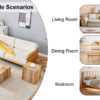 Harmonious Wooden MDF Coffee Table Set - A Choice for Modern Home Harmony.