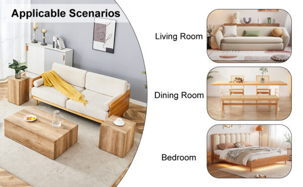 e32f4d2135e943aba454d8a69a24ce88_9b8644ebdab9cf6be2525b2cb0bf32fc Harmonious Wooden MDF Coffee Table Set - A Choice for Modern Home Harmony.