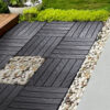 76-Pack 11.42"x11.42" Interlocking Deck Tiles - 68.80 Sq.Ft 3D Wood Grain Plastic Flooring for Outdoor Use , Waterproof & Moisture-Proof Patio Tiles , All-Weather Use & Easy Snap-Together Installation