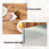 Natural Style Square MDF Coffee Table - 31.5"x31.5" with Tempered Glass Legs.Density Board Sticker,Reinforced Glass.