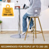 Modern and comfortable upholstered bar chairs, metal legs, small size bar chairs, suitable for part of the crowd, stylish design for dining room, kitchen, terrace and living room chairs.
