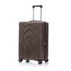 20"/24"/28" 3 pcs/set in ABS Spinner Wheel Luggage, Carry on Suitcase, Matching Color, TSA Combination Lock (Brown)