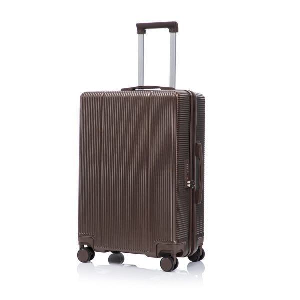 20"/24"/28" 3 pcs/set in ABS Spinner Wheel Luggage, Carry on Suitcase, Matching Color, TSA Combination Lock (Brown)