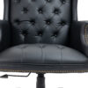 Executive Office Chair - High Back Reclining Comfortable Desk Chair - Ergonomic Design - Thick Padded Seat and Backrest - PU Leather Desk Chair with Smooth Glide Caster Wheels, 1 Pack Black