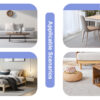 Hexagonal MDF coffee table, characteristic pattern stickers, multi-hole design to give more storage space, simple and convenient design makes it suitable for all kinds of style scenes.
