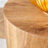 The cylindrical table with its patterned design can be easily integrated into a variety of interior styles, from coffee tables to small dining tables, workbenches or makeshift writing desks.
