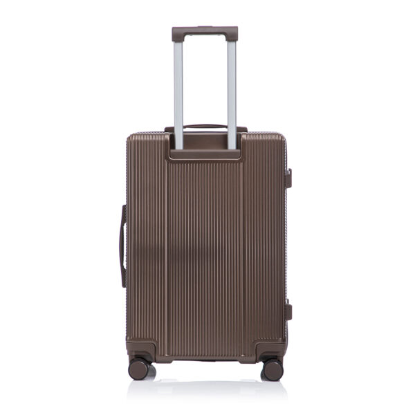 20"/24"/28" 3 pcs/set in ABS Spinner Wheel Luggage, Carry on Suitcase, Matching Color, TSA Combination Lock (Brown)