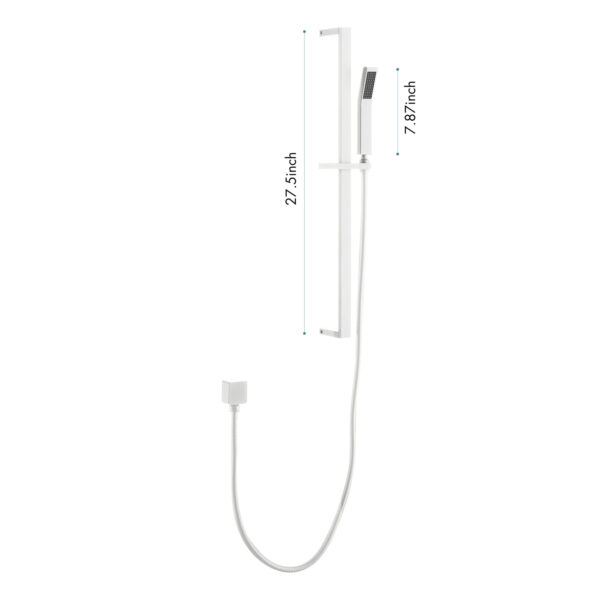 Handheld Shower with 28-Inch Slide Bar and 59-Inch Hose