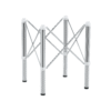 Only Table Leg.Simple Silver Stainless Steel Folding Table Frame - Multifunctional, Space-Saving.Folding Table Frame,Silver Stainless Steel Material,5.5*5.5*28.7~26.3*26.3*28.7 Inch.