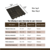 Acacia Wood Interlocking Deck Tiles Checker Pattern, 30 PCS  12" x 12" Dark Brown Square Acacia Hardwood Outdoor Flooring for Patio, Bancony, Pool Side,...