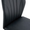 4 modern dining chairs with stylish PU patterned backrest and black metal legs for a comfortable home experience in the kitchen, bedroom and office.
