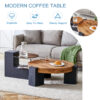 The detachable double-decker coffee table, the stylish design is more precious, and the detachable design can make the use of space more flexible and suitable for various scenes.