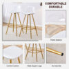 Modern and comfortable upholstered bar chairs, metal legs, small size bar chairs, suitable for part of the crowd, stylish design for dining room, kitchen, terrace and living room chairs.