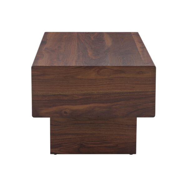 eb189bd0c5ef4509952fdb28f7e47d75_7515dcdec28282f05c42ae04cd6dc783 Modern Simple Walnut Colored Texture Sticker MDF Coffee Table - 43.3"x21.6"x17.2" Practical Model.Making it an ideal addition to any living room or apartment.