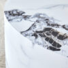 The cylindrical table with its patterned design can be easily integrated into a variety of interior styles, from coffee tables to small dining tables, workbenches or makeshift writing desks.