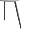 Extended Seat Cushion PU Dining Chair Set - Four Pieces.Smooth line design,Integral metal leg structure,Can integrate well into various modern home decoration styles.Gray and Brown Splicing Colors.
