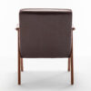 Mid-Century Modern Chair, Living Room Chair with Solid Wood Frame, Accent Chair Extra-Thick Backrest, Wingback Chair for Bedroom, Reading Room, Living Room, Lounge Chair Indoor