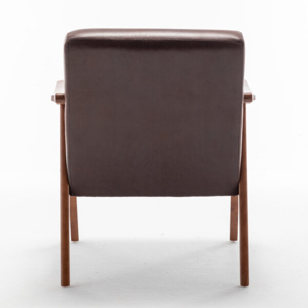 ed04f757f0fc4886936ac98f1eef6282_8285cd006cc6c531162836273e327169 Mid-Century Modern Chair, Living Room Chair with Solid Wood Frame, Accent Chair Extra-Thick Backrest, Wingback Chair for Bedroom, Reading Room, Living Room, Lounge Chair Indoor