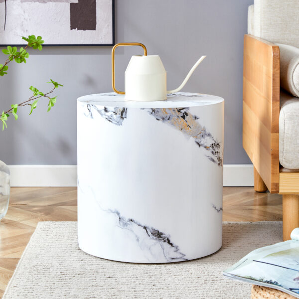 edf0e92ed27f44118029b3c69ff0bd41_2eeed06db2878a66d71dead5a794a19d The cylindrical table with its patterned design can be easily integrated into a variety of interior styles, from coffee tables to small dining tables, workbenches or makeshift writing desks.