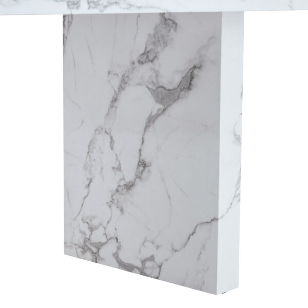 ef28ae158c3e4b7b8ca166c7b5194444_7af370700a43585a2c83e004fa907ff6 63"*35.4"*30" inches Luxurious Marble Pattern MDF Dining Table - A Choice of Subtle Luxury for Your Home.Create Your Exclusive Low-Key Luxury Space.