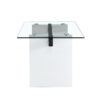 Large modern rectangular table with 0.4 inch patterned tabletop and large MDF table legs, suitable for kitchen, dining room, and living room 71 "* 35.4" * 30 "