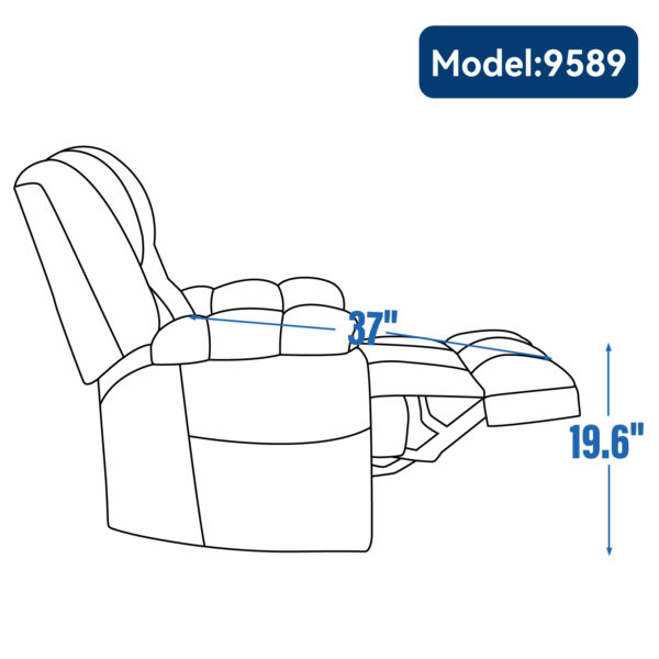 Dual Motor Heat Massage Infinite Position Up to 350 LBS Electric Power Lift Recliners with Power-Remote, Medium-firm and Heavy Duty, Beige