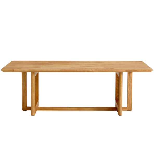 Chinese style log wind Imitation rattan tea table rectangular solid wood coffee  table small family living room tea table