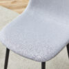 Comfortable Linen-Cotton Dining Chair Set - Six Pieces in Light Gray.Integrated Seat and Backrest,Linen-Cotton Material,Modern Home Matching.